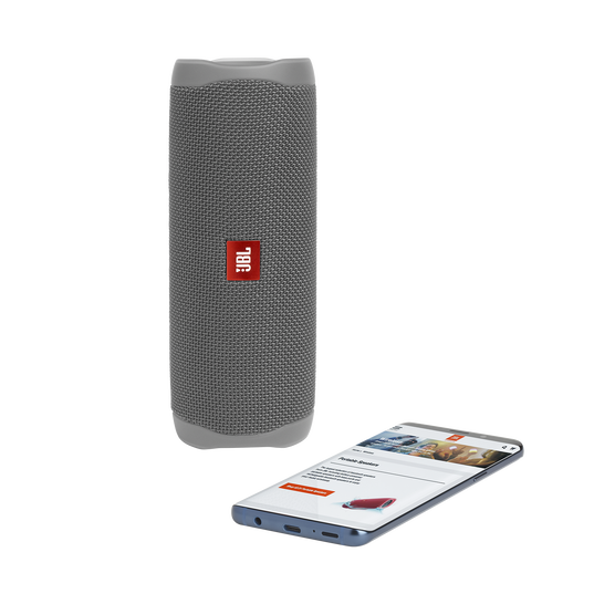 JBL Flip 5 - Grey - Portable Waterproof Speaker - Detailshot 2